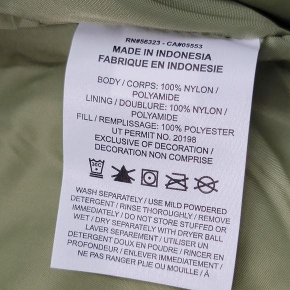 Nike Jordan Essentials Poly Puffer Jacket Sky Olive FB7331 340 Men's Size M New - Picture 9 of 9